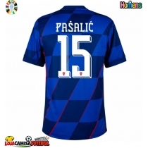 Camisa de Futebol Croácia Mario Pasalic #15 Equipamento Secundário Europeu 2024 Manga Curta